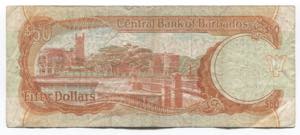 Barbados 50 Dollars 1989
