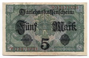 Germany - Empire 5 Mark 1917 ... 