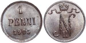 Russia - Finland 1 Penni 1905 - Bit# 466; ... 