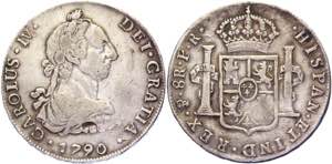 Bolivia 8 Reales 1790 PTS PR - KM# 64; ... 