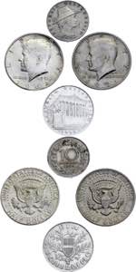 World Lot of 4 Coins 1924 - 1971 - With ... 