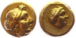 Ancient Greece Lesbos Mytilene EL Hekte 377 ... 