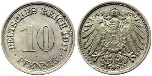 Germany - Empire 10 Pfennig 1911 F - KM# 12; ... 