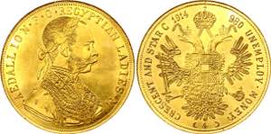 Egypt 4 Ducat 1914 - Imitation in Gold ... 