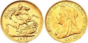Australia Sovereign 1895 M - KM# 13; ... 