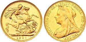 Australia Sovereign 1901 M - KM# 13; ... 