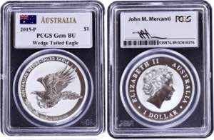 Australia 1 Dollar 2015 P NGC GEM BUNC - KM# ... 