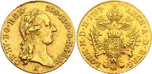 Austria 1 Ducat 1787 A - KM# 1873; Gold ... 