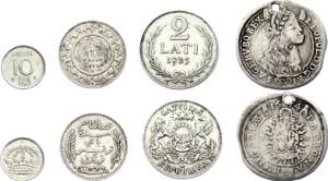 World Lot of 4 Silver Coins 1674 - 1962 - ... 