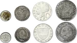 World Lot of 4 Silver Coins 1778 - 1958 - ... 
