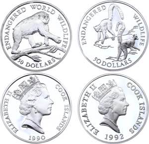 Cook Islands 2 x 50 Dollars 1990 - 1992 - ... 