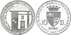Andorra 10 Diners 1997 - KM# 166; Silver ... 