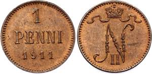 Russia - Finland 1 Penni 1911 - Bit# 471; ... 