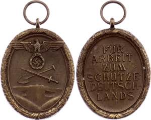 Germany - Third Reich The Westwall Medal 1939