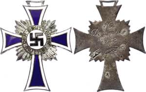 Germany - Third Reich Cross of Honor of the ... 