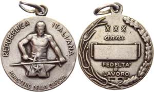Italy Medal Ministry of Defence Republica ... 