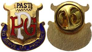 Great Britain Masonic Badge PPG Orden of ... 