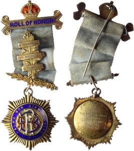 Great Britain Masonic Medal R.A.O.B Roll of ... 