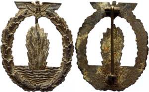 Germany - Third Reich Minesweeper War Badge ... 