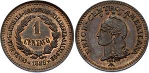 Central American Republic 1 Centavo 1889 ... 