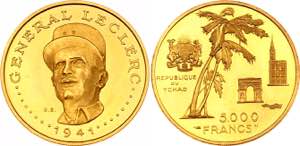 Chad 5000 Francs 1970