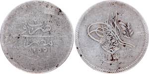 Egypt 10 Qirsh 1840 AH 1255