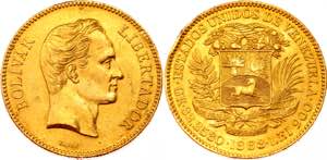 Venezuela 100 Bolivares 1888 C