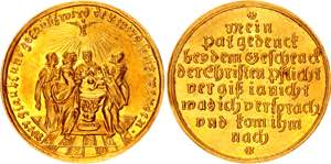German States Augsburg Medal / Taufdukat ... 