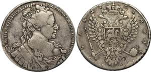 Russia 1 Rouble 1734 R2