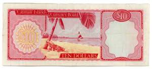 Cayman Islands 10 Dollars 1971 (1972)