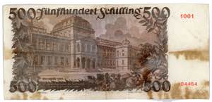 Austria 500 Shillings 1953