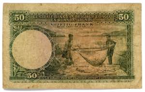 Belgian Congo 50 Francs 1953