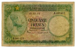 Belgian Congo 50 Francs ... 