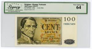 Belgium 100 Francs 1953 ... 