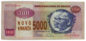 Angola 5000 Novo Kwanza ... 