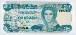 Bahamas 10 Dollars 1974 ... 