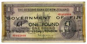 Fiji 1 Pound 1942 (ND) ... 