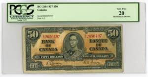 Canada 50 Dollars 1937 ... 
