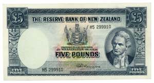 New Zealand 5 Pounds ... 