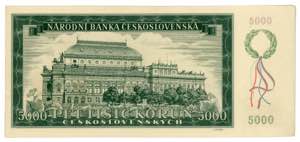 Czechoslovakia 5000 Korun 1945
