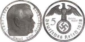 Germany - Third Reich 5 Reichsmark 1938 F ... 