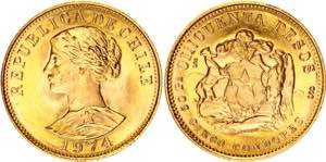 Chile 50 Peso 1974 So