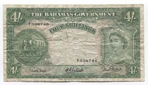 Bahamas 4 Shillings 1953 ... 