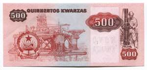 Angola 500 Novo Kwanzas 1987 (ND) Rare