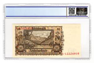 Germany - Third Reich 20 Reichsmark 1939 ... 