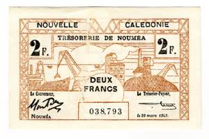 New Caledonia 2 Francs ... 