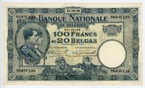 Belgium 100 Francs - 20 ... 