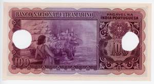 India Portuguese 100 Rupias 1945
