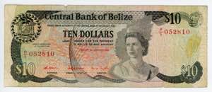 Belize 10 Dollars 1987