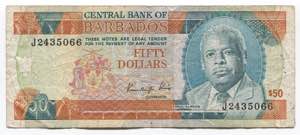 Barbados 50 Dollars 1989 ... 
